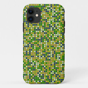 Retro Polka Dot Mosaic Pattern #2 iPhone 11 Case