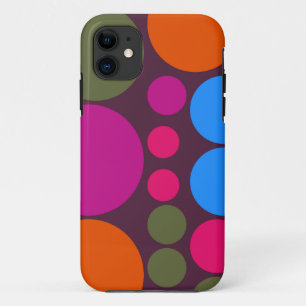 Retro Polka Dot Mosaic Pattern #5 iPhone 11 Case
