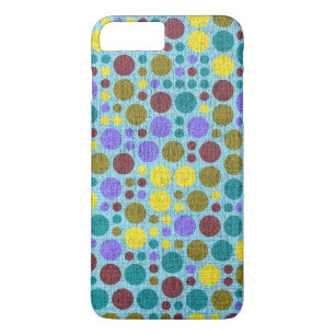 Retro Polka Dot Painted Canvas #5 Case-Mate iPhone Case