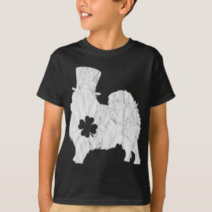 Retro Pomeranian Hat Irish Shamrock Pom St Patrick T-Shirt