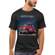 Retro Pontiac Under the Desert Starlight