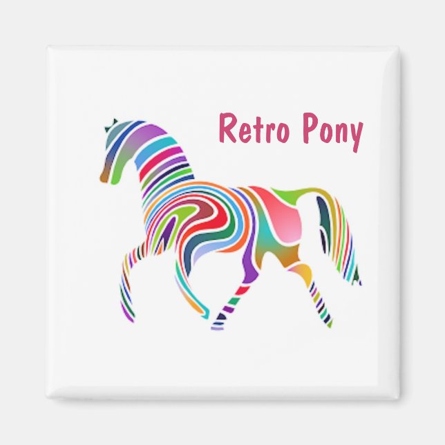 Retro Pony Magnet (Front)