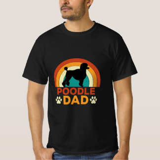 Retro Poodle Dad T-Shirt