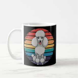 Retro Poodle Lover Dog Gifts for Poodle Owners Men Coffee Mug