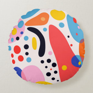 Retro Pop Abstract Blobs Pillow