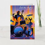 Retro Pop Abstract musical instruments dramatic Foil Greeting Card<br><div class="desc">Retro pop Abstract musical instruments, dramatic lighting, high energy, feel the rhythm At MotherEagle Inspires, we blend the soul-stirring power of poetry with beautifully crafted everyday items to create gifts that inspire, comfort, and elevate your space. Each product—from mugs and apparel to home décor and stationery—features original poems designed to resonate...</div>