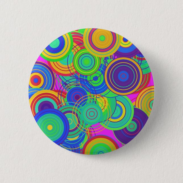Retro Pop Art 6 Cm Round Badge (Front)