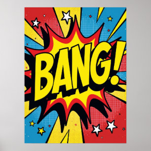 Retro Pop Art 'BANG!' Action Poster
