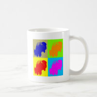 Retro Pop Art Bison Buffalo Artwork