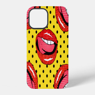 Retro Pop Art: Cartoon Patch Badges iPhone 12 Case