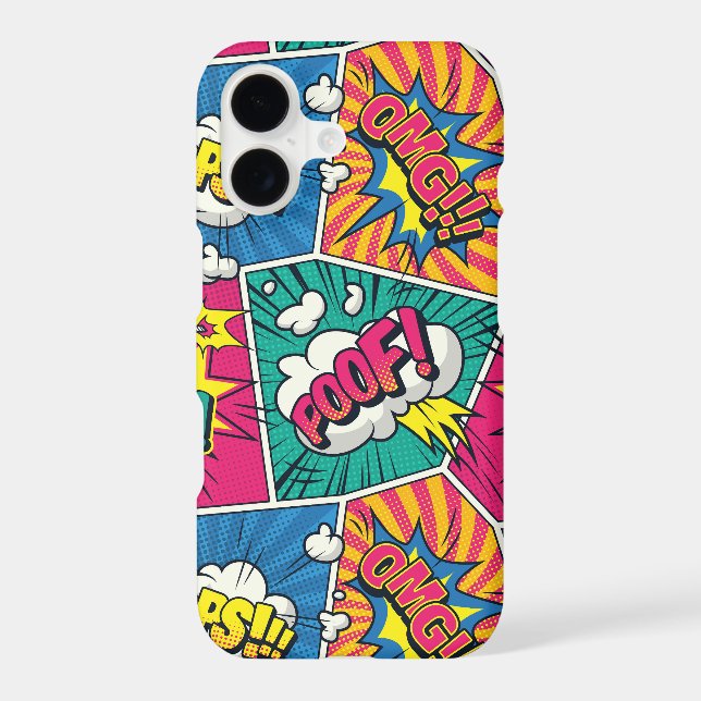 Retro Pop Art Comic Book Phone Case (Back)
