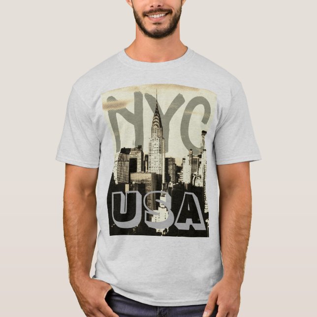 Retro Pop Art Comic New York City NYC USA T-Shirt (Front)