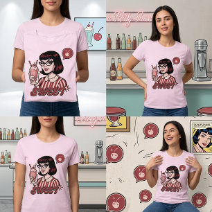 Retro Pop Art Diner Milkshake T-Shirt