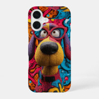 Retro Pop Art Funky Cartoon Dog