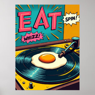 Retro Pop Art: The Surreal Spin Poster