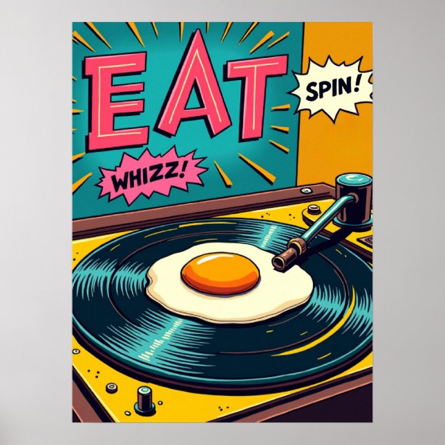 Retro Pop Art: The Surreal Spin Poster (Front)