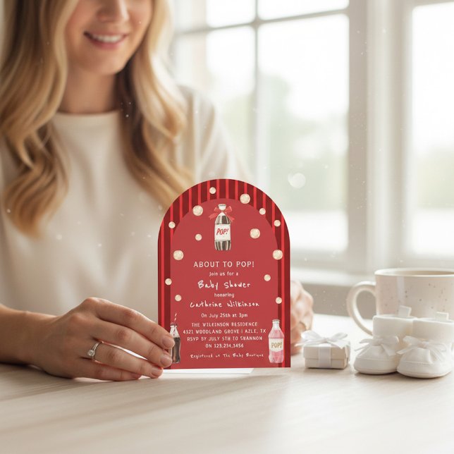 Retro Pop Bottle Baby Shower Card (Creator Uploaded)