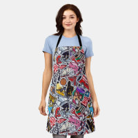 Retro Pop Culture Apron – Fun & Vibrant Design