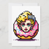 Retro Pop Donut - Vibrant 80s Fashion Icon Art