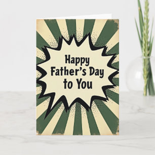 Retro Pop Fathers Day Shout Card