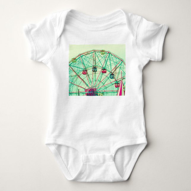 Retro Pop Summer Carnival Baby Bodysuit (Front)