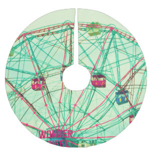 Retro Pop Summer Carnival Brushed Polyester Tree Skirt