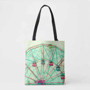 Retro Pop Summer Carnival Tote Bag