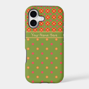 Retro Poppies and Polka Dots iPhone 5/5s Case
