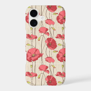 Retro Poppies Pattern