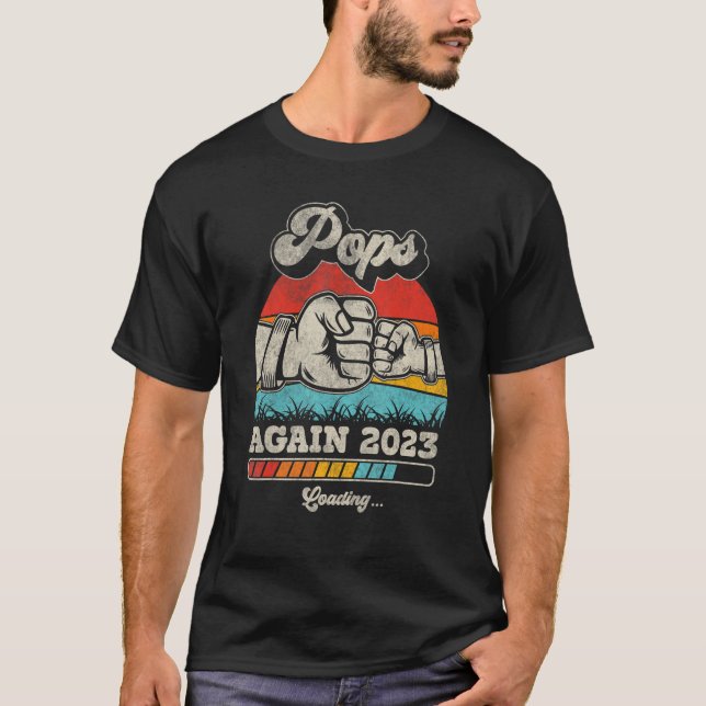 Retro Pops Again Est 2023 Loading Future New Vinta T-Shirt (Front)