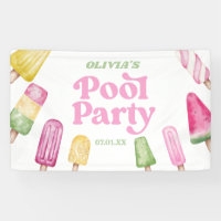 Retro Popsicle Birthday Pool Party