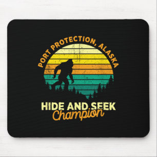 Retro Port Protection, Alaska Big Foot Souvenir Mouse Pad