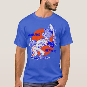Retro Portland Beavers Baseball  8 T-Shirt
