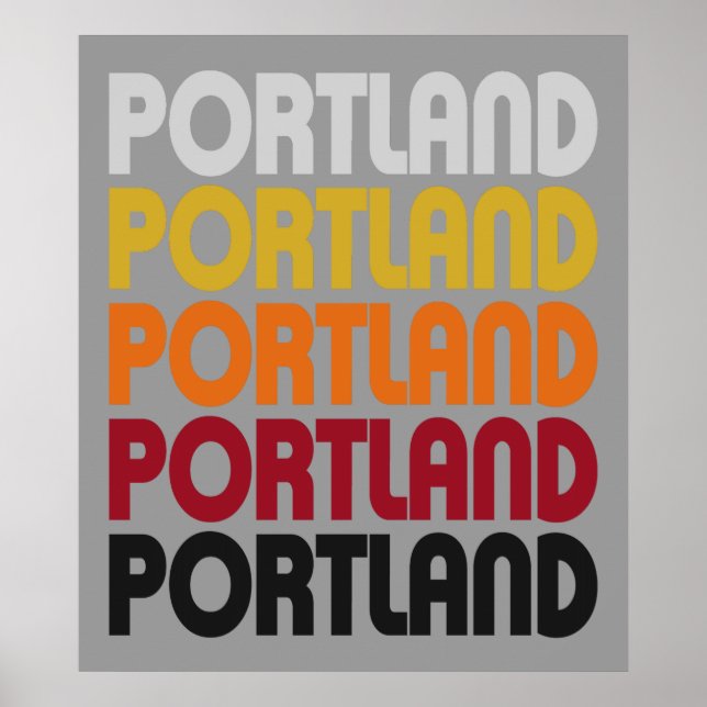 Retro Portland Poster (Front)
