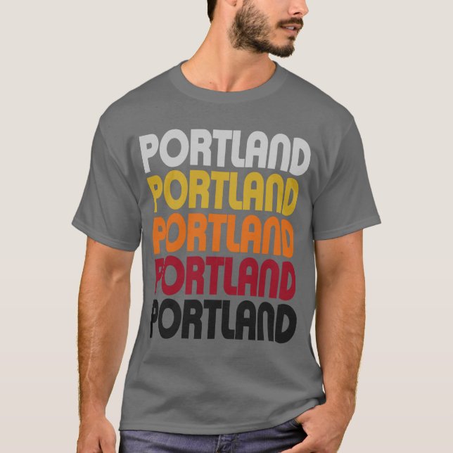 Retro Portland T-shirt (Front)