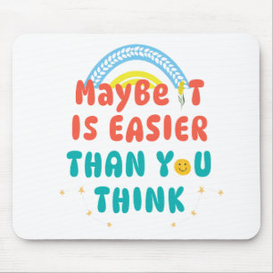 Retro Positive Quote Mousepad