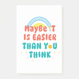 Retro Positive Quote  Post-it Notes