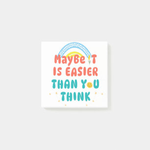 Retro Positive Quote T-Shirt Post-it Notes