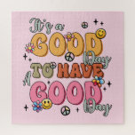 Retro Positivity "It's a Good Day" Jigsaw Puzzle<br><div class="desc">Retro Positivity "It's a Good Day" jigsaw puzzle</div>