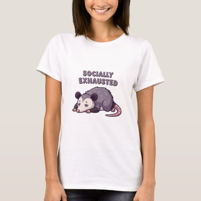 Retro Possum Social Recharge Women’s T-Shirt (Front)