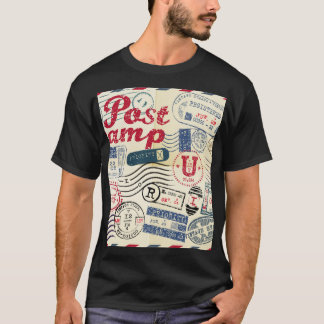Retro post stamps, vintage collection. T-Shirt