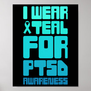Retro Post Traumatic Stress Ptsd Awareness 1 Poster