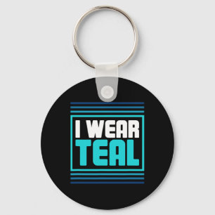Retro Post Traumatic Stress Ptsd Awareness Key Ring
