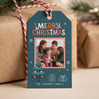 Retro Postage Stamp Merry Christmas Photo