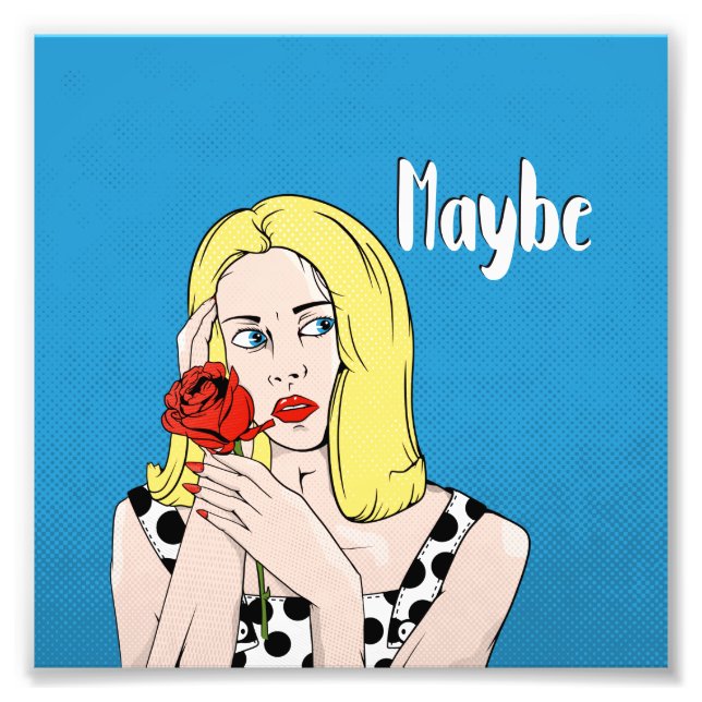 Retro Poster Maybe Woman (Front)