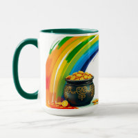 Retro Pot of Gold St. Patrick's Lucky Coin