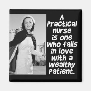 RETRO PRACTICAL NURSE - HUMOR - LPN MAGNET
