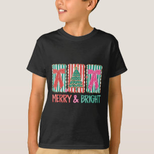 Retro Preppy Merry And Bright Girly Coquette Chris T-Shirt