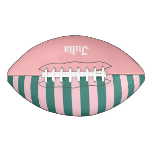Retro Preppy Sportswear Stripes - Pink Green Football
