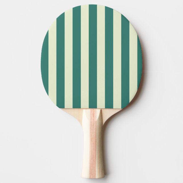 Retro Preppy Sportswear Stripes - Retro Green Ping Pong Paddle (Front)